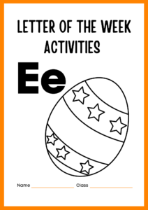 Letter of the week “E”