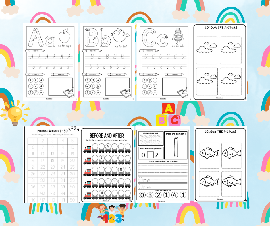 Summer Kids Worksheet 4+ year2