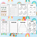 Summer Kids Worksheet 4+ year3