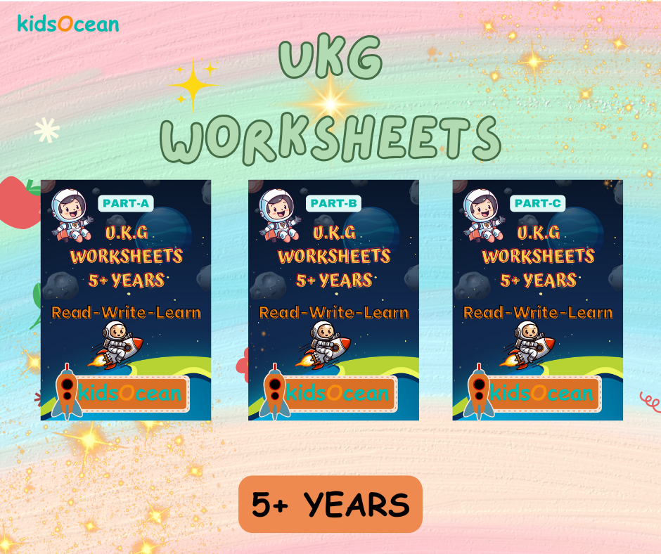 Age 5+ UKG Kids Worksheets