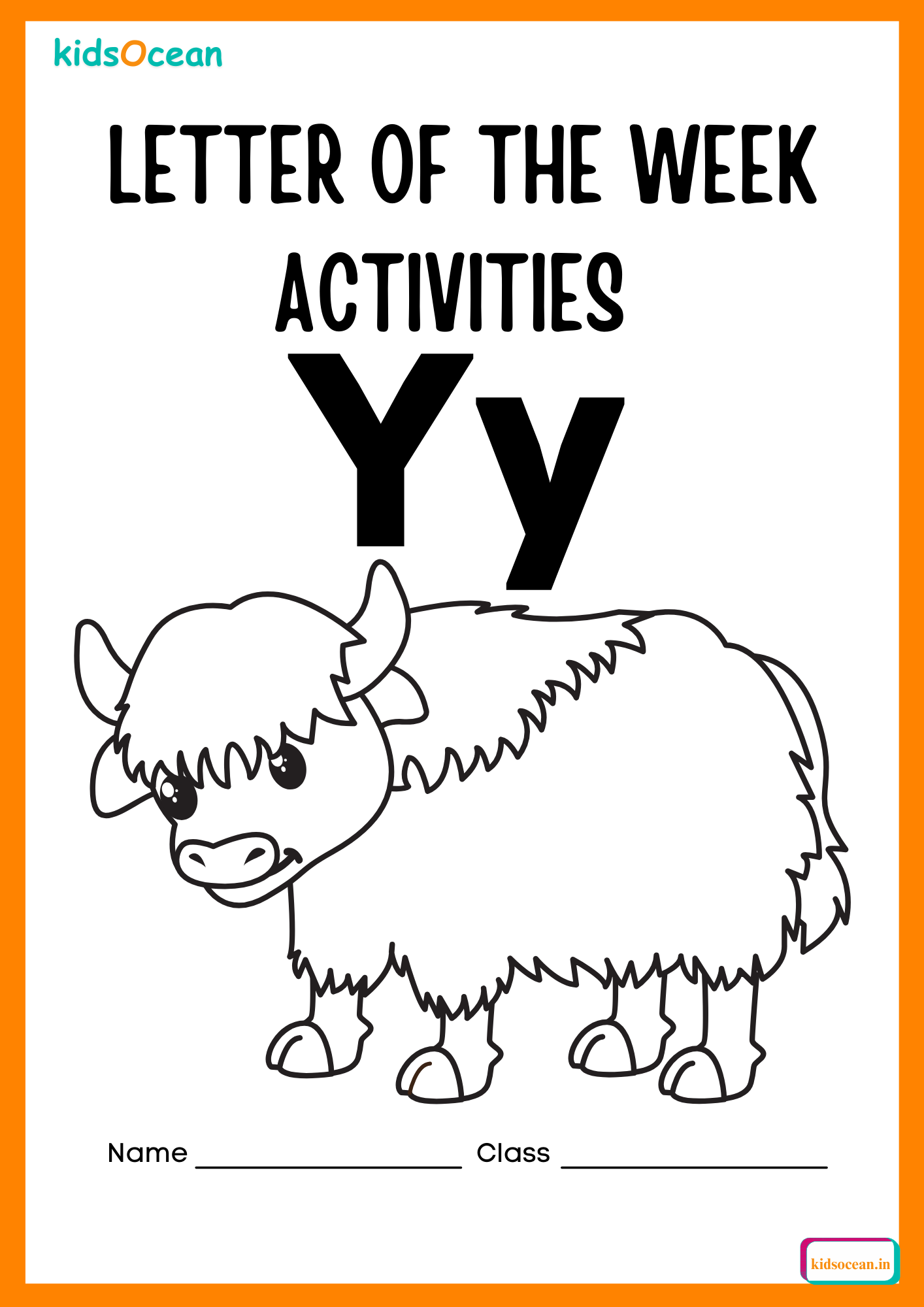 Letter of the week “Y”