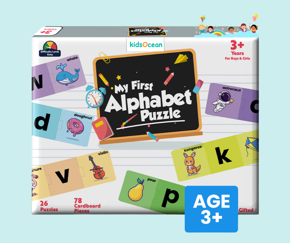 Alphabet Matching Activity Puzzle (Ages 3+)