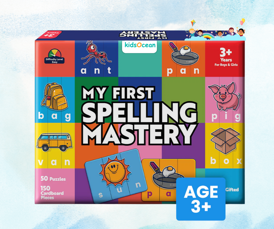 My First Spelling Mastery Floor Puzzle (Ages 3+), 50 Spellings